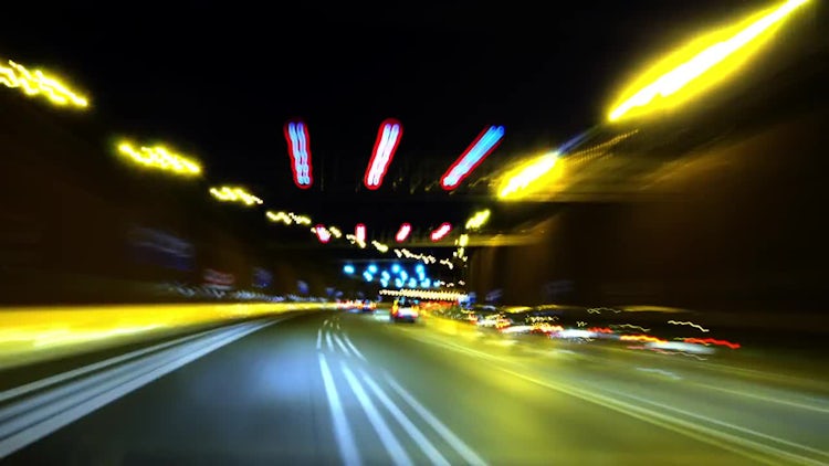 Highway Speed Lights: Stock Video