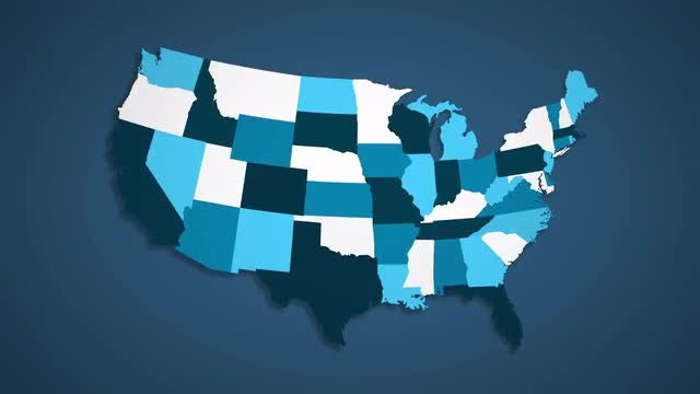 USA States Combine - B: Stock Motion Graphics