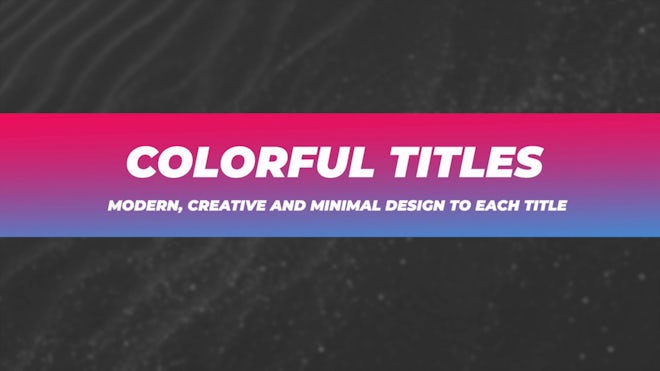 Colorful Titles Freebies template preview