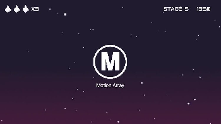 Retro Arcade Logo Reveal: After Effects Templates