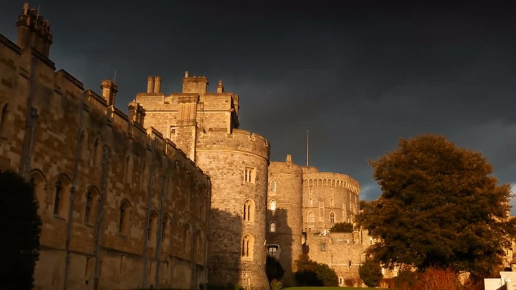 Windsor Castle Walls : Stock Video