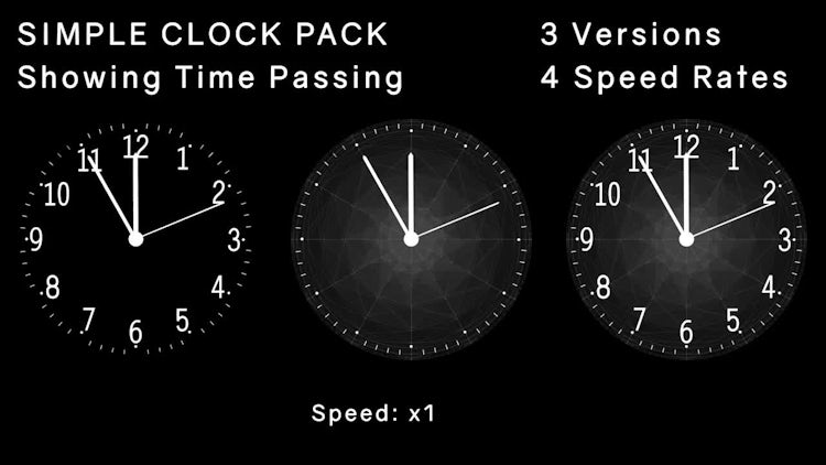 Simple Clock Pack: Stock Motion Graphics