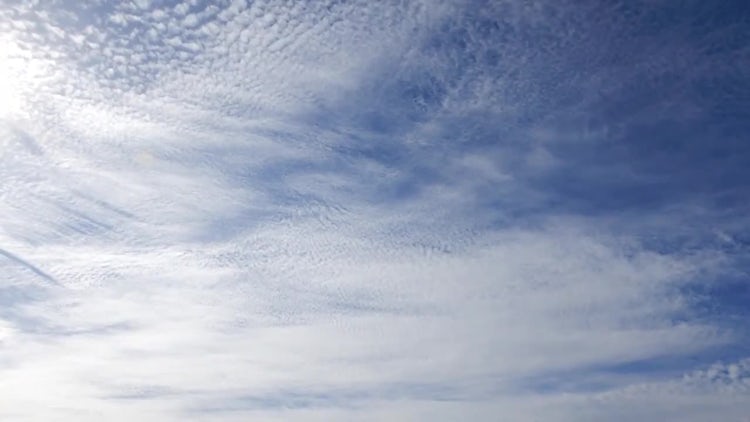 White Cirrus Clouds Time Lapse: Stock Video