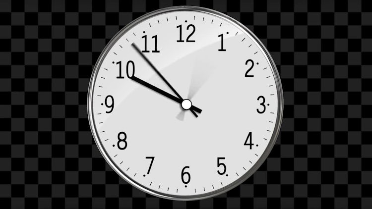 Classic Clock Passing 12 Hours: Stock Motion Graphics
