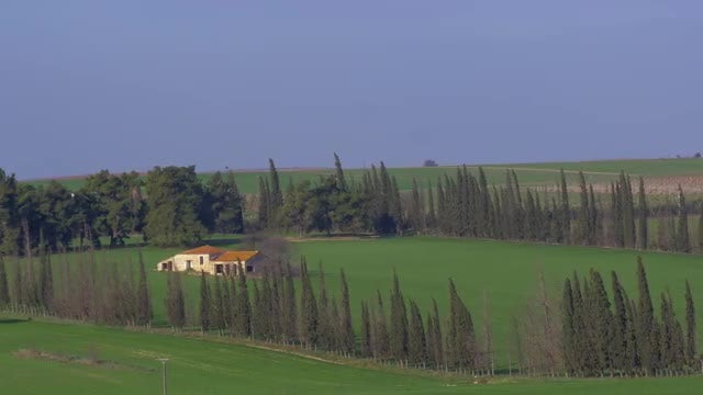Panoramic View Of Rural Landscape : Stock Video