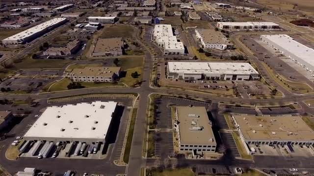 Business Complex Aerial Shot: Stock Video