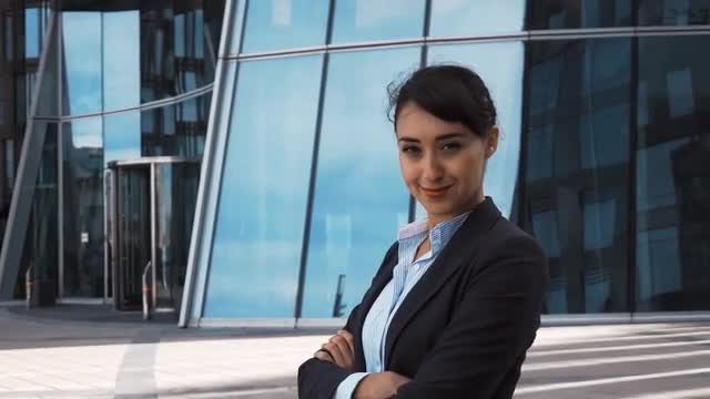 Portrait Of Talented Businesswoman: Stock Video