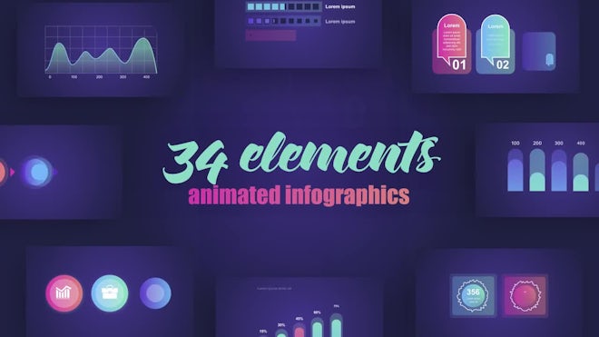 3D Infographic Elements - After Effects Templates | Motion Array