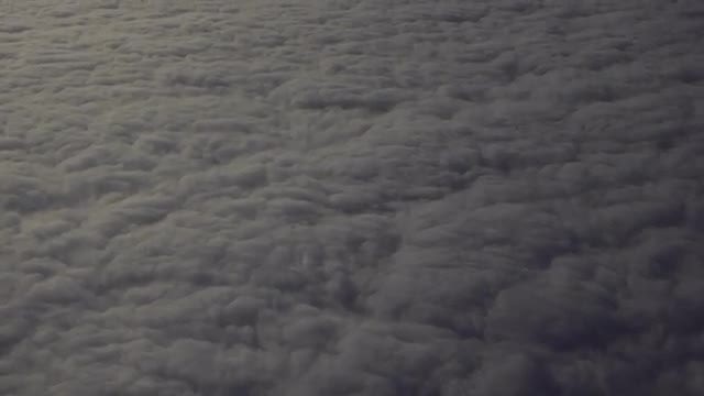 Flying Above Thick Dark Clouds: Stock Video