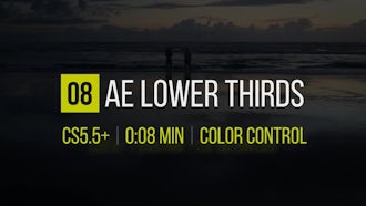 8 Lower Thirds: After Effects Templates