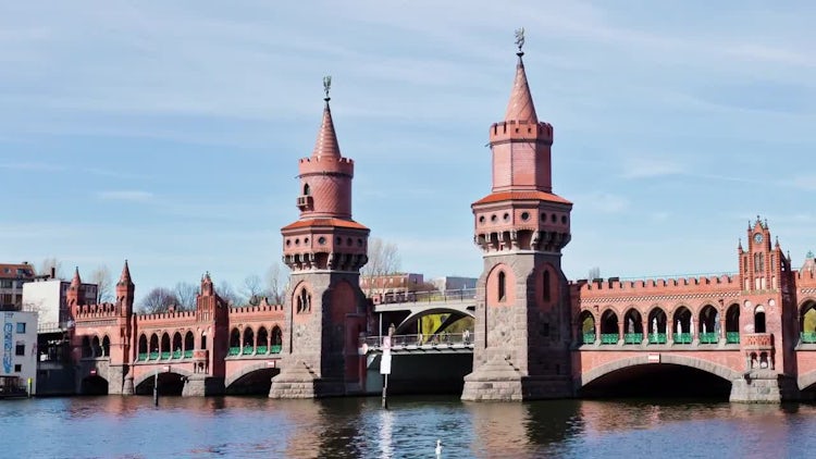 Berlin Germany City Hyperlapse: Stock Video