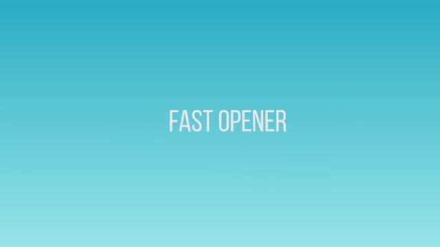 Fast Opener: Premiere Pro Templates