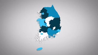 South Korean Provinces Combine: Motion Graphics