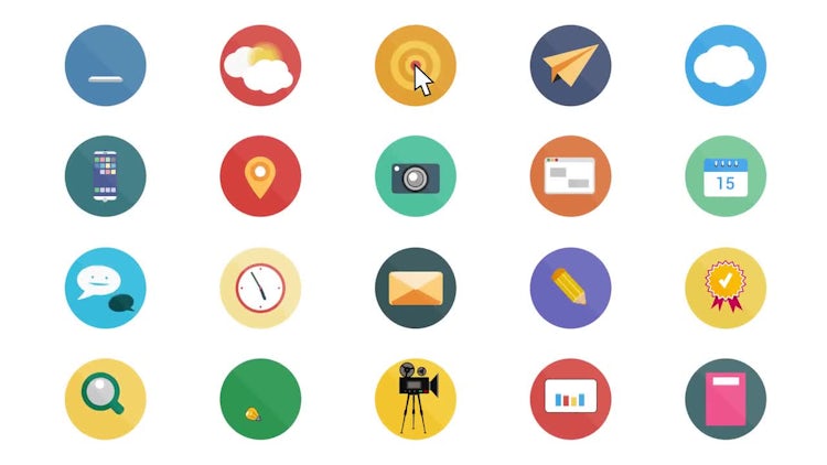Download Flat Animated Icons - Motion Graphics Templates | Motion Array