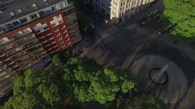 Aerial Drone Buenos Aires, Argentina: Stock Video