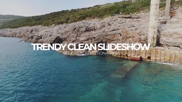 Trendy Clean Slideshow: Premiere Pro Templates