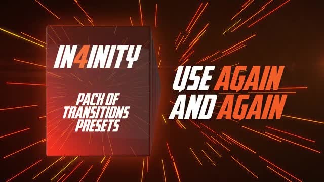 In4inity. Pack of Transitions' Presets: Premiere Pro Presets
