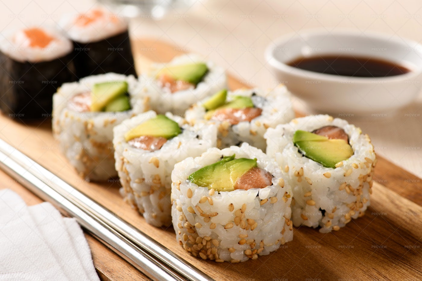 Uramaki Sushi - Stock Photos | Motion Array