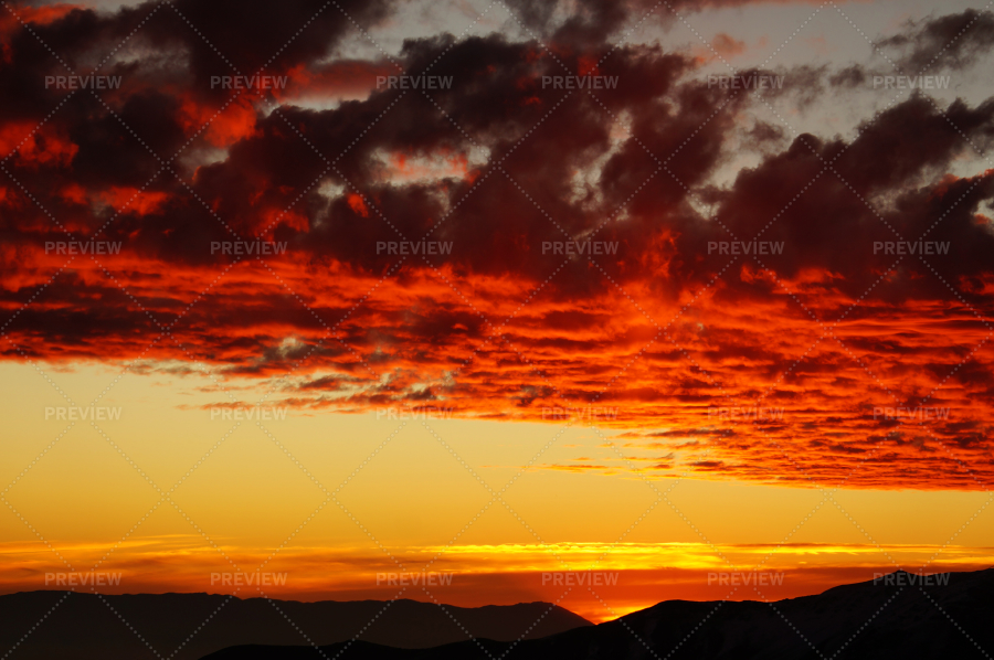 Dramatic Clouds At Sunset Stock Photos Motion Array