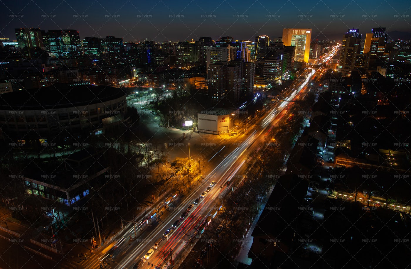 Highway Through Beijing: Stock Photos