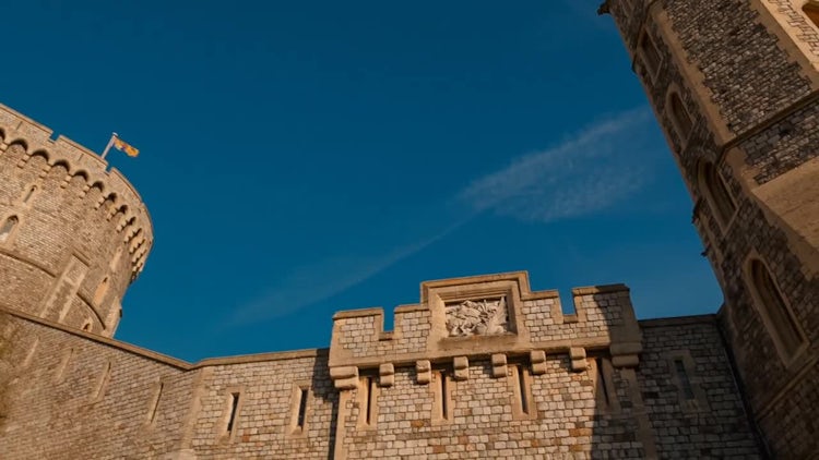 Majestic Windsor Castle In England : Stock Video