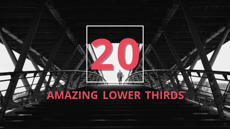 20 Amazing Lower Thirds: Motion Graphics Templates