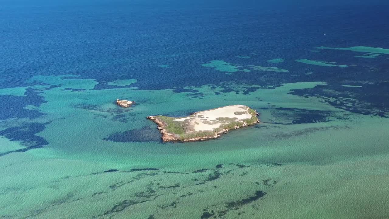 Deserted Island Aerial Stock Video Motion Array