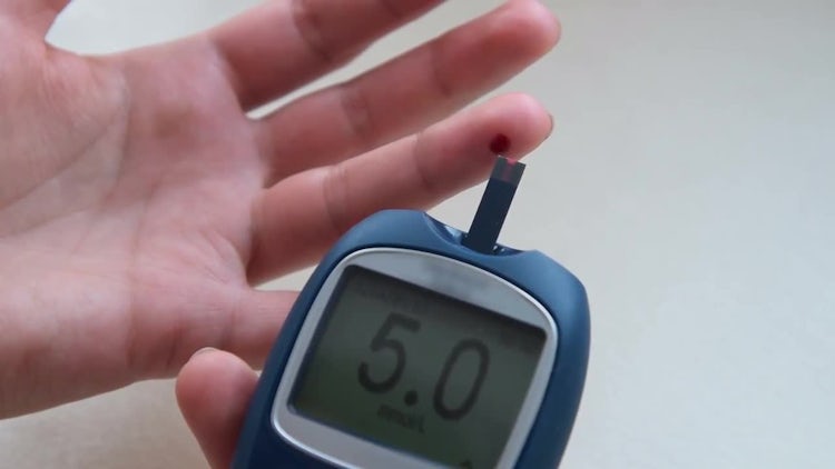 Testing Blood Sugar Levels: Stock Video