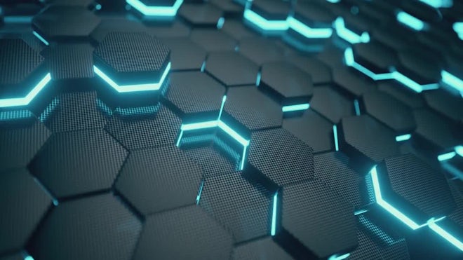 Blue Hexagon Abstract Background - Stock Motion Graphics | Motion Array