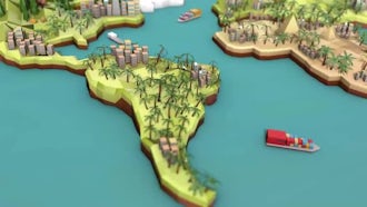 Low Poly Earth - South America: Motion Graphics