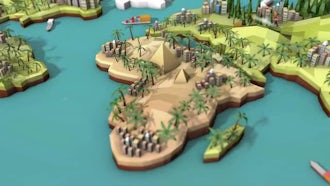 Low Poly Earth - Africa: Motion Graphics