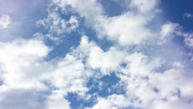 White Clouds And Blue Sky: Stock Video