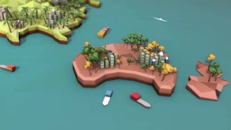 Low Poly Earth - Australia: Motion Graphics