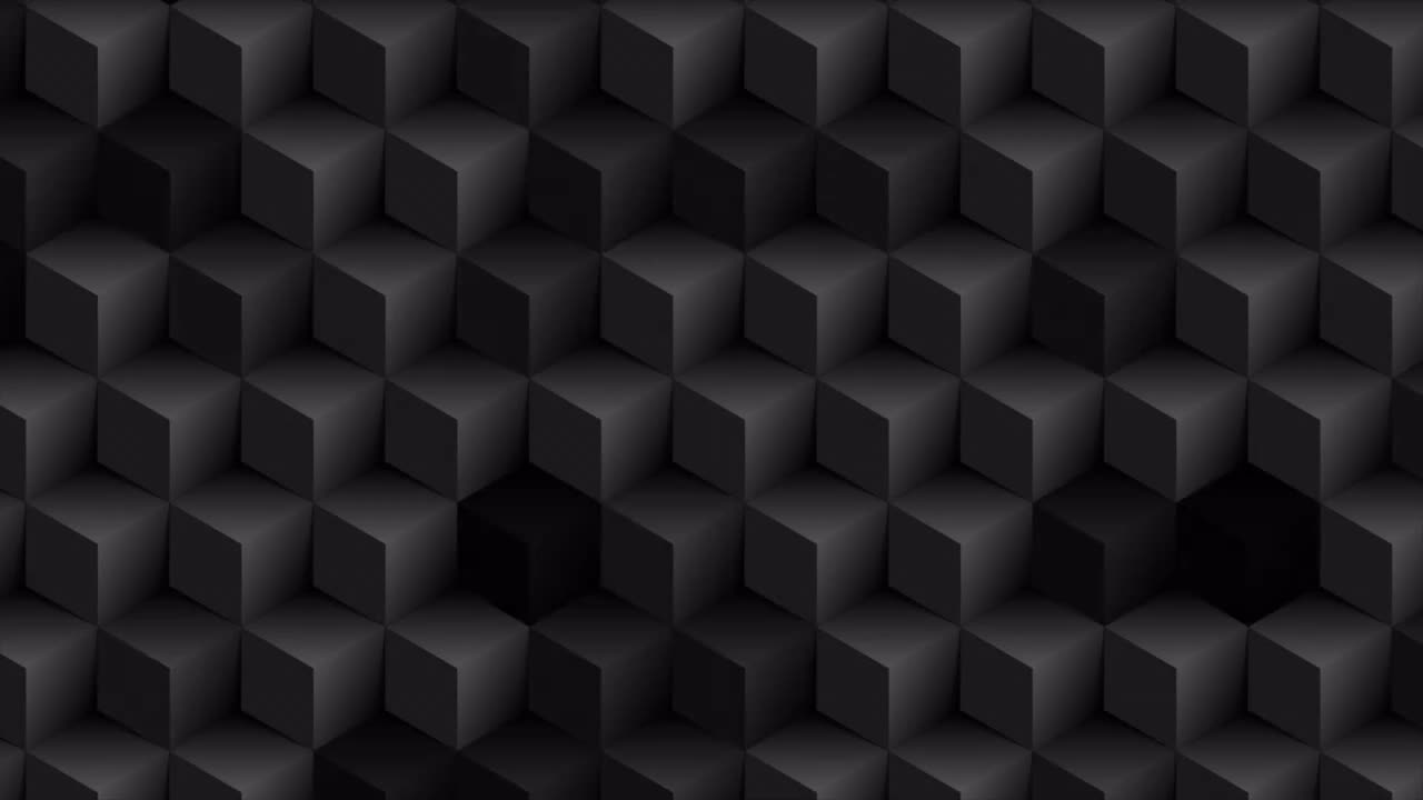 Black 3d Cubes Shadow Background - Stock Motion Graphics | Motion Array