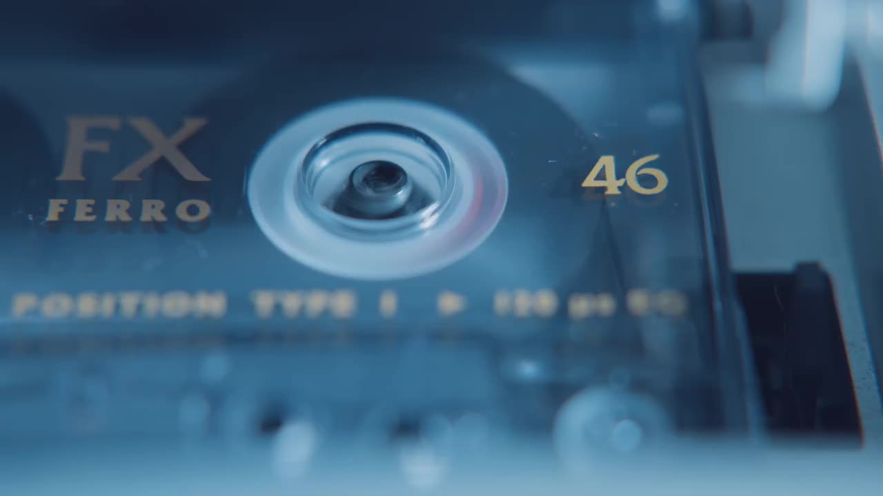 Cassette Tape Rewind Stock Video Motion Array
