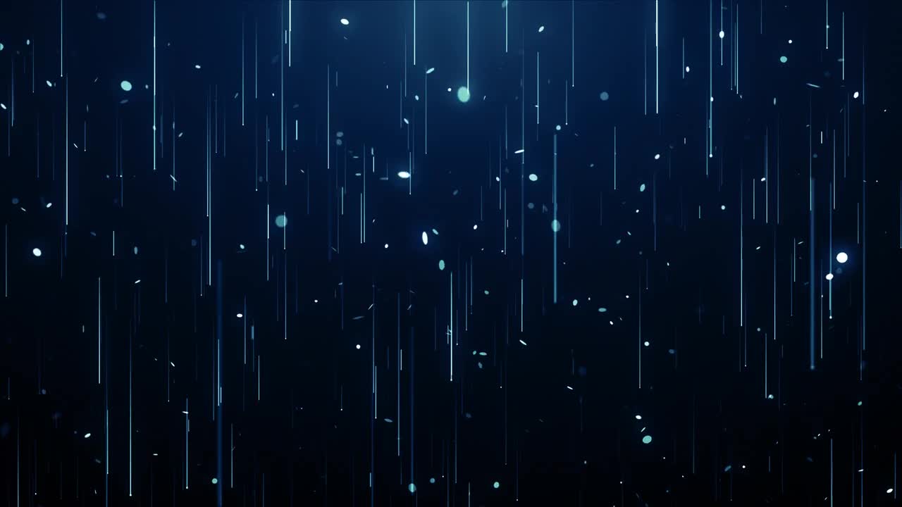 Slow Motion Blue Glitter Rain Loop - Stock Motion Graphics | Motion Array