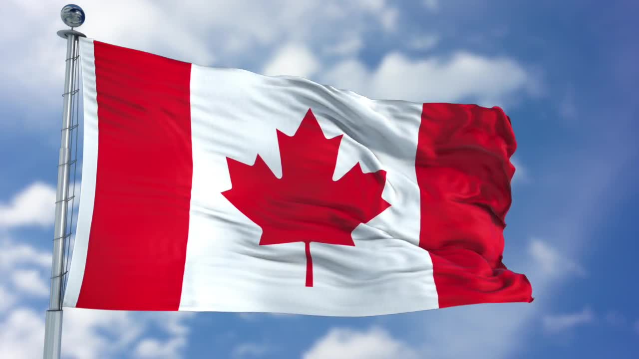 Canada Flag Animation - Stock Motion Graphics | Motion Array