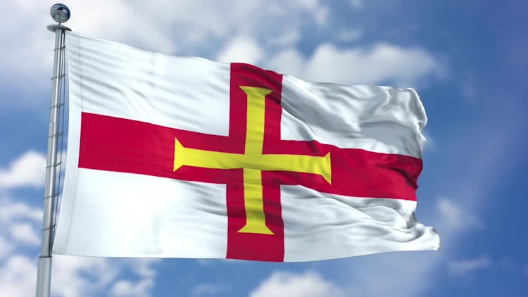 Guernsey Flag Animation: Stock Motion Graphics