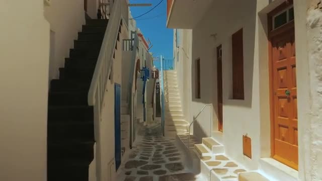 Traditional Limestone Houses Of Mykonos: Stock Video