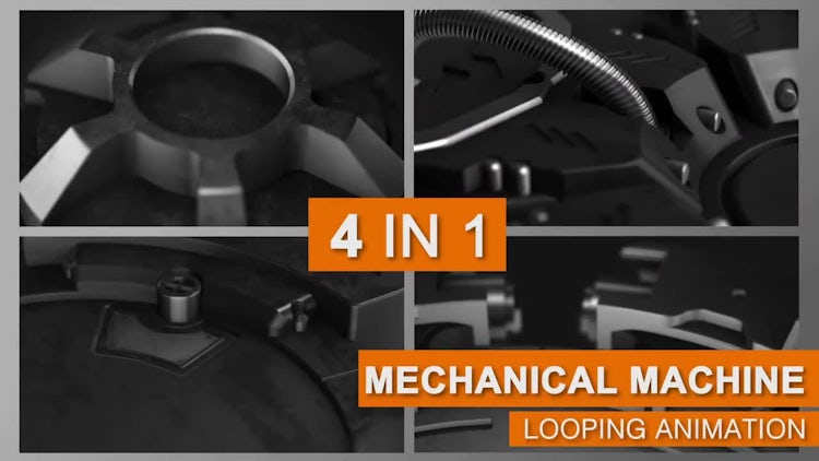 Rotating Mechanical Machine Zoom Pack - Motion Graphics ...