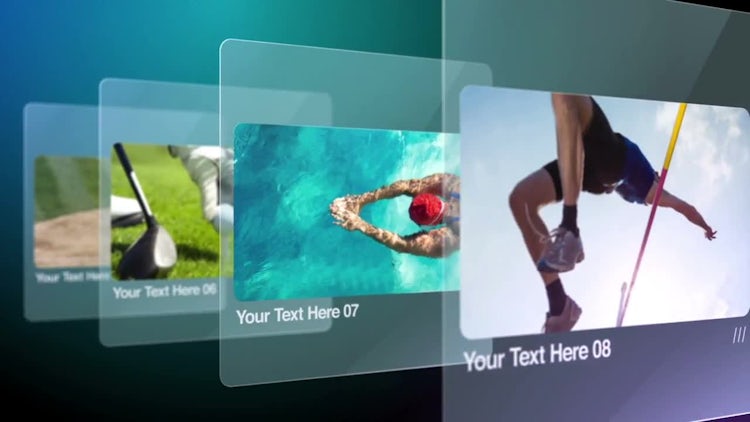 Glass Slides: After Effects Templates