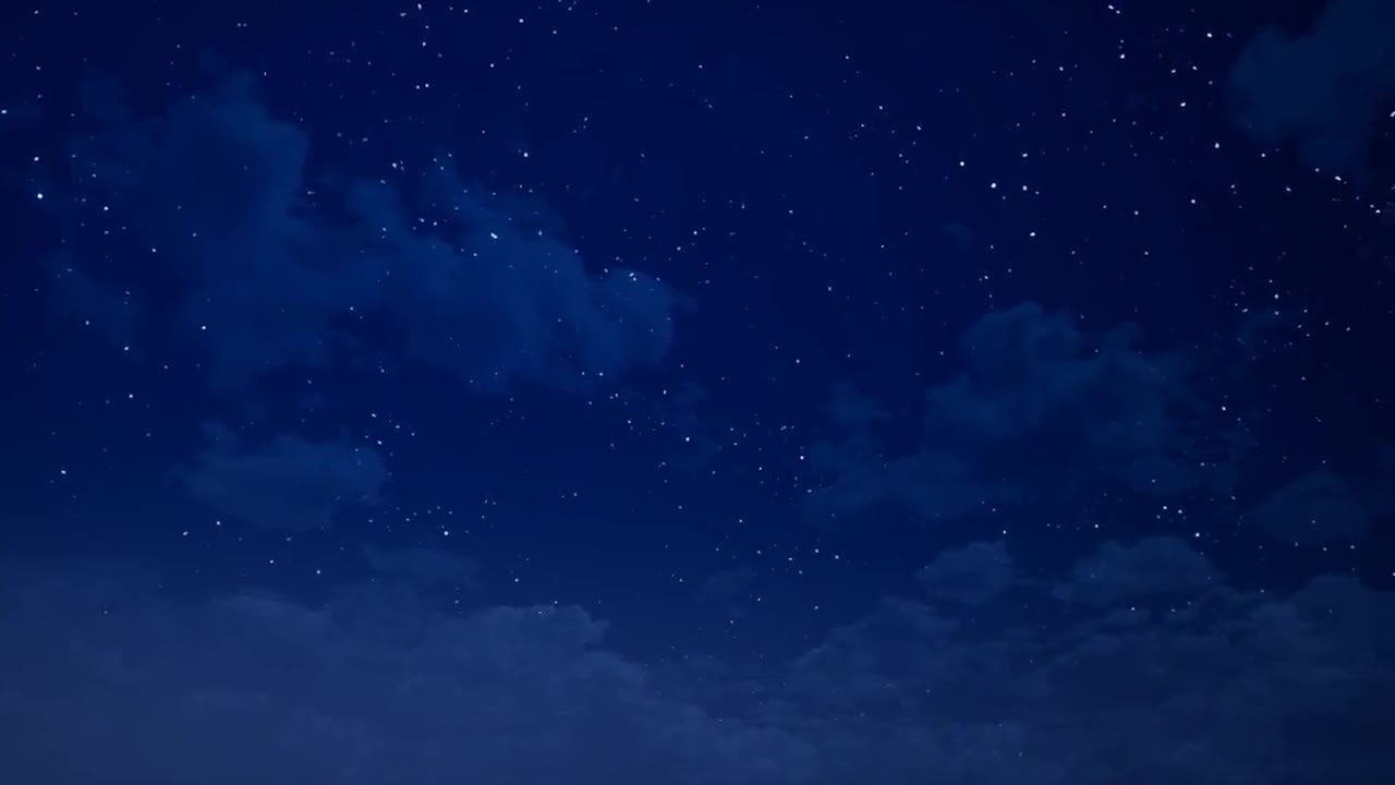 Clouds And Stars At Night - Stock Motion Graphics | Motion Array