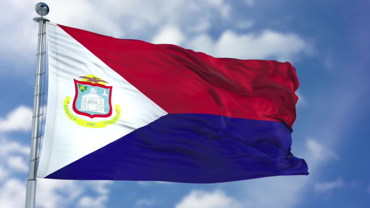 Saint Martin Flag Animation Stock Motion Graphics Saint Martin Flag Animation Stock Motion Graphics