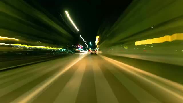 Fast Night City Drive: Stock Video