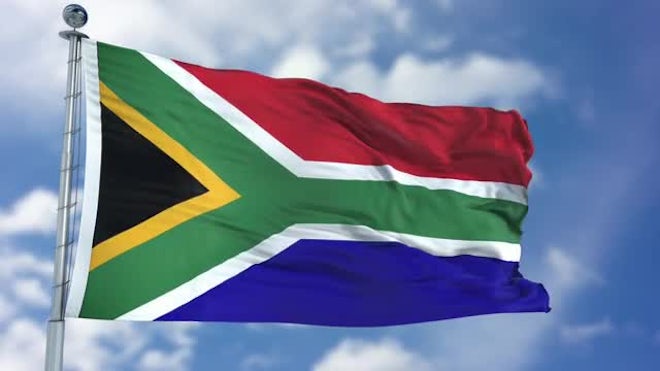 South Africa Flag Animation - Stock Motion Graphics | Motion Array