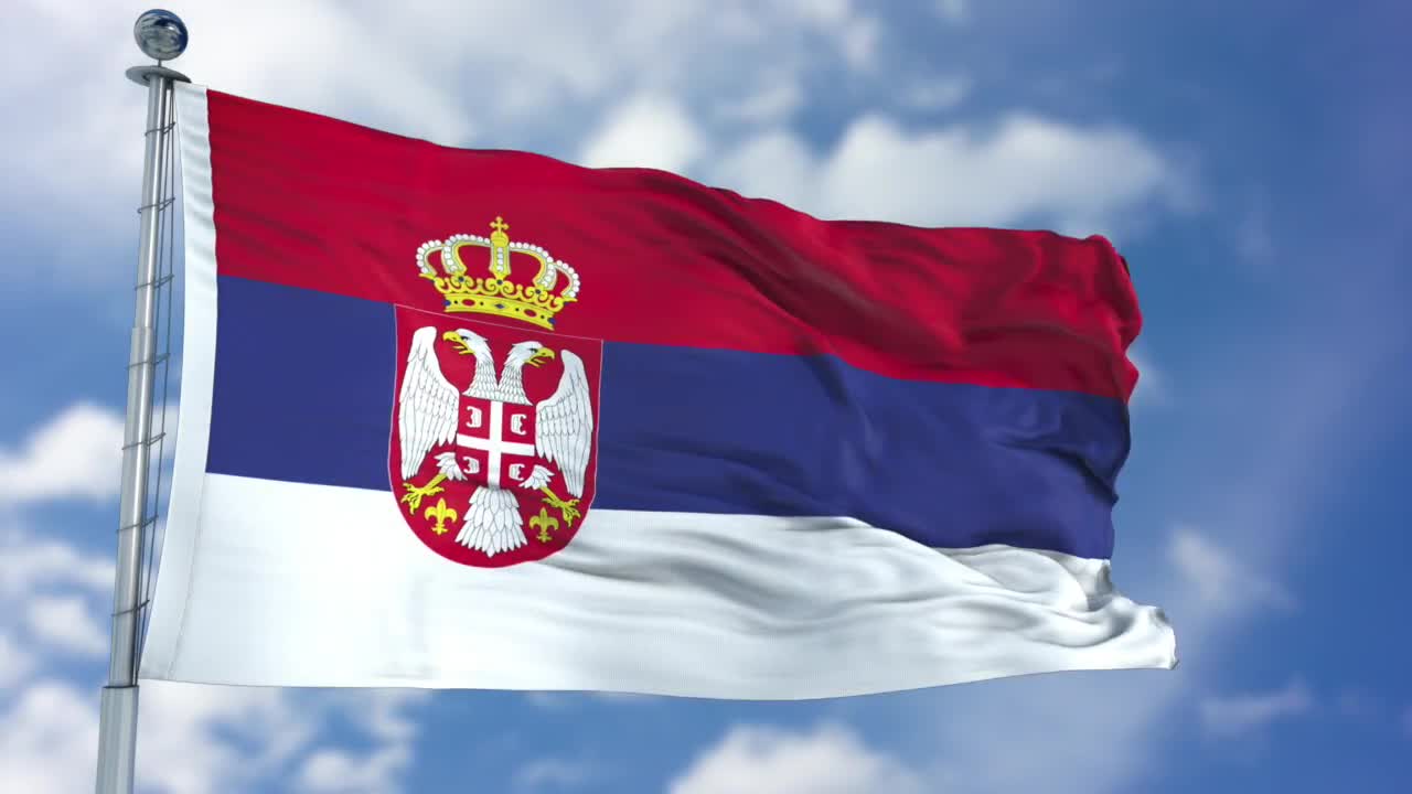 Serbia Flag Animation - Stock Motion Graphics | Motion Array