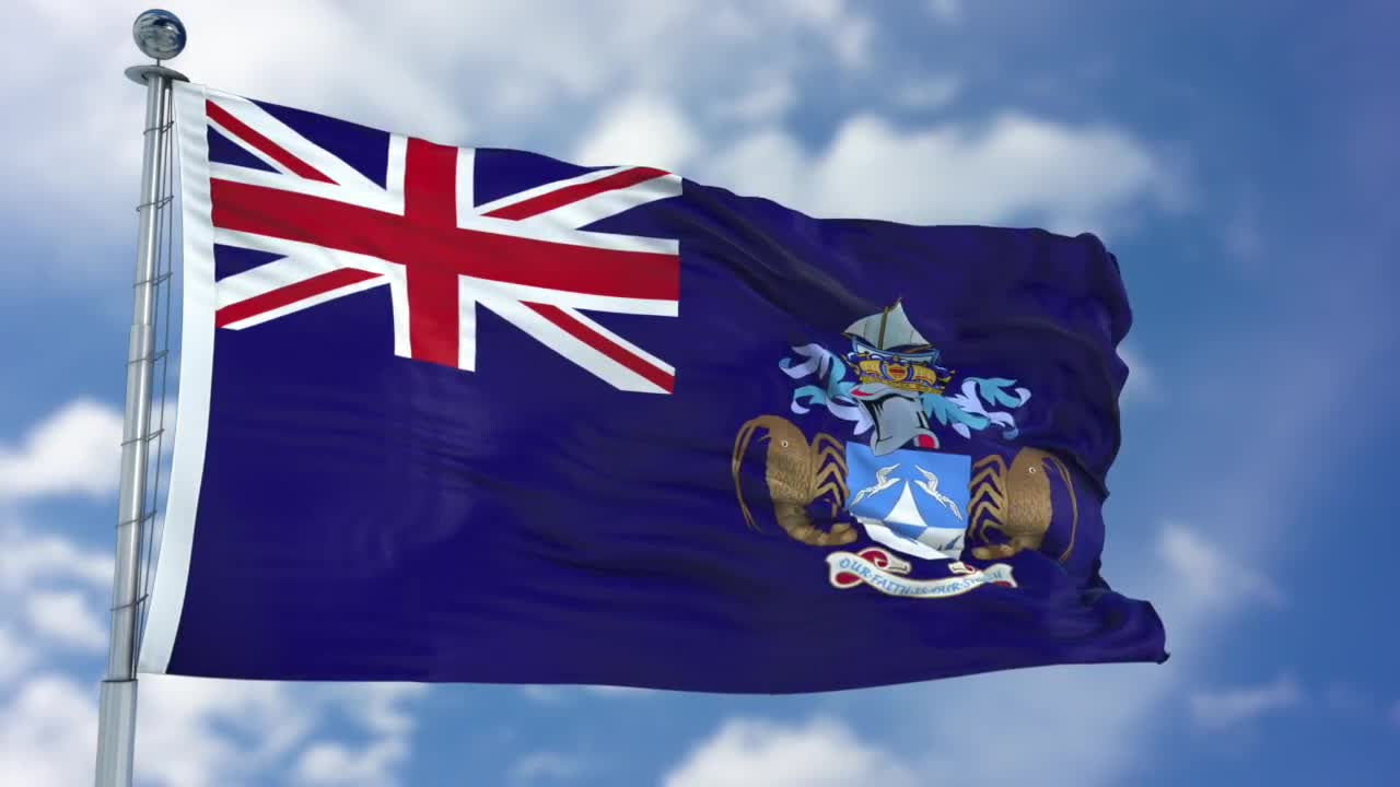 Tristan da Cunha Flag Animation - Stock Motion Graphics | Motion Array