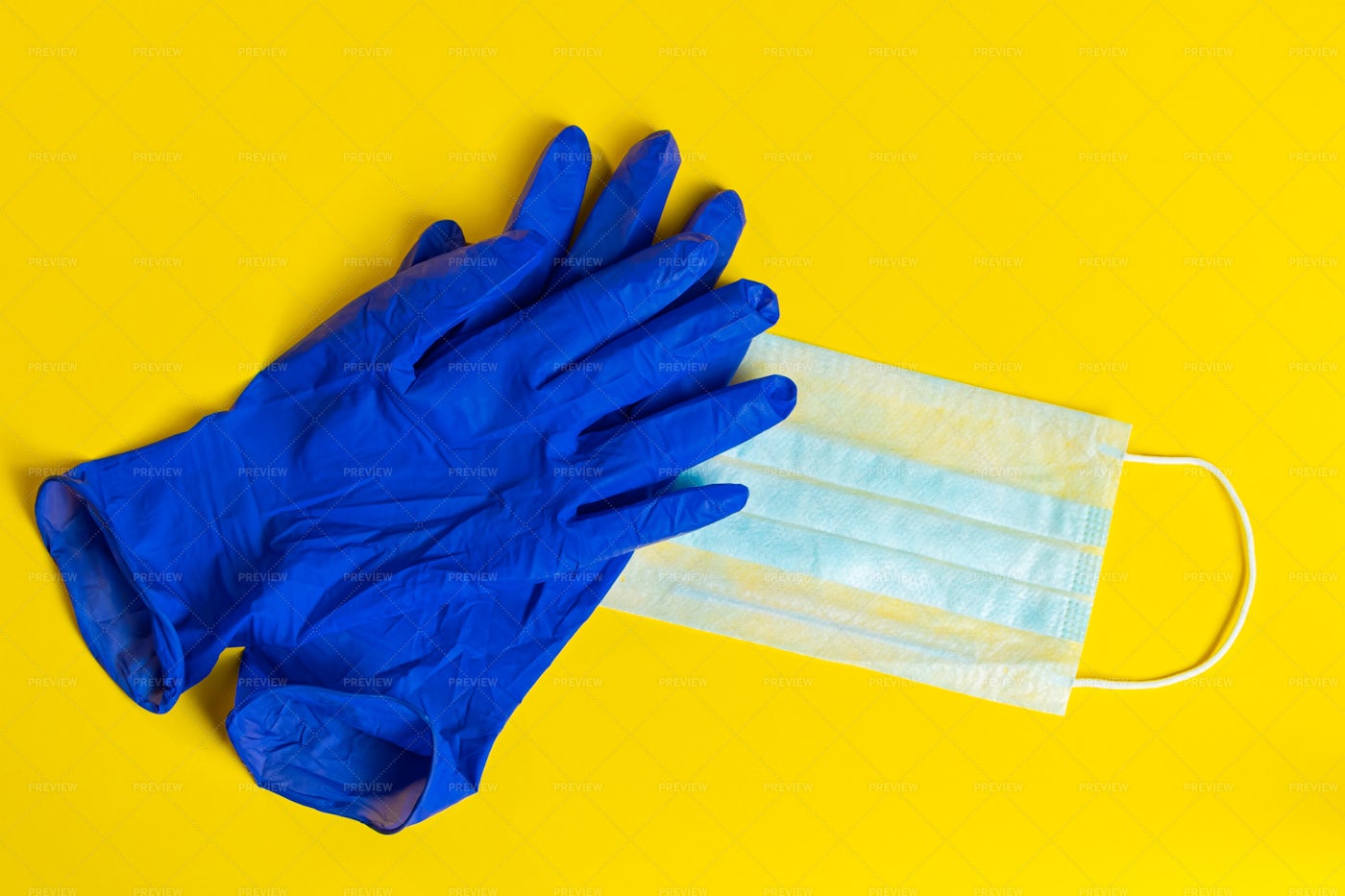 Latex Gloves And Mask: Stock Photos