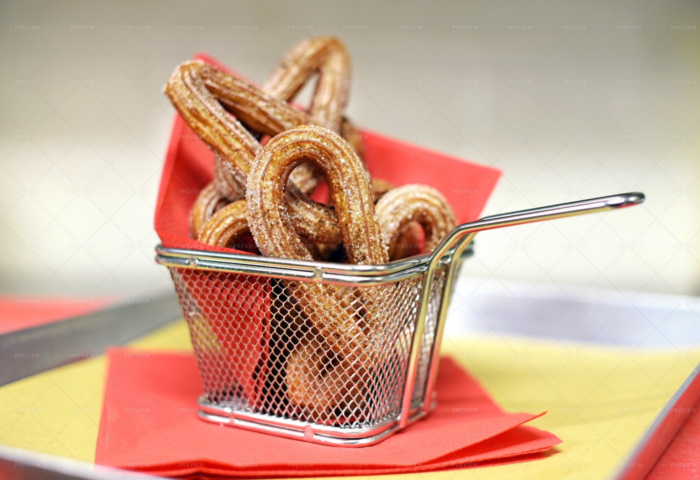 Crunchy Churros Pastries: Stock Photos