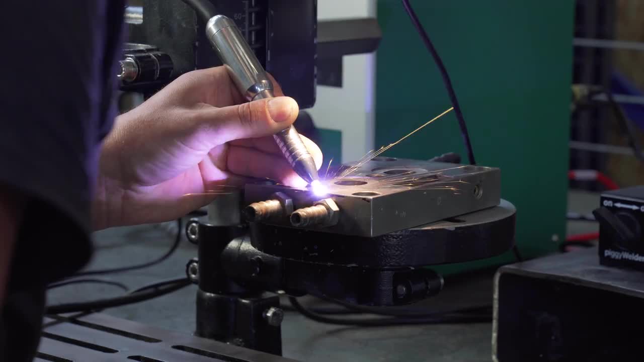 Micro Welding Stock Video Motion Array